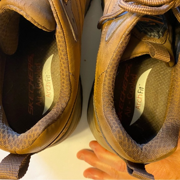 Skechers Men's Arch Fit Recon Cadell Lace Up Sneakers Dark Brown sz 12 - Picture 7 of 8